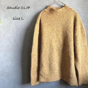 Studio CLIP ニット イエローミックス