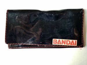 【販促非買】バンダイ　BANDAI エナメル(ビニール)財布? バスケース? 80年代　当時もの