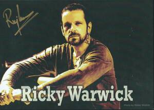 Ricky Warwick　リッキー・ワーウィック　　　直筆サイン入フォトカード　　　BLACK STAR RIDERS　THIN LIZZY