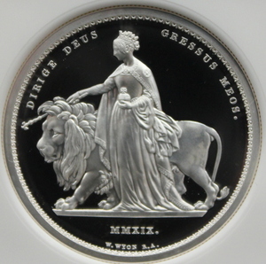 2019 イギリス ウナ・ライオン 5ポンド 銀貨 NGC PF70UC First Releases 最高鑑定！！