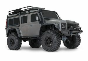 TRAXXASトラクサス 1/10 TRX-4 Defender (#82056-4) Front Three-Quarter View (Silver)　ランドローバー ディフェンダー D110