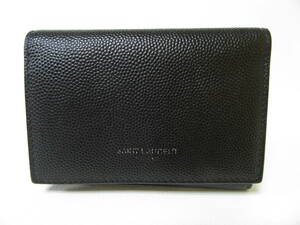 T7490☆【SALE】SAINT LAURENT サンローラン 6連キーケース ブラック MADE IN ITALY 中古品 送料無料