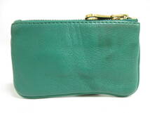 10599◆【SALE】MARC BY MARC JACOBS マーク バイ マークジェイコブス キーリング付きコインケース 緑 中古 USED_画像2