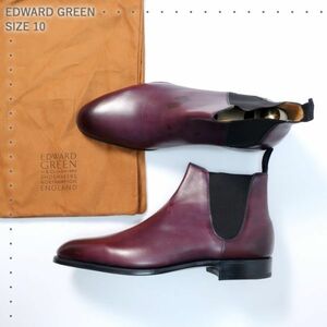  unused Edward Green EDWARD GREEN side-gore boots /NEWMARKET/ new market / new Logo /24 ten thousand rank / purple series 10 E(4860)