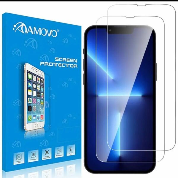 即購入OK！AMOVO iPhone 13 Pro Max 用 フィルム 日本製旭硝子材 2021オリジナル改良 高透過率