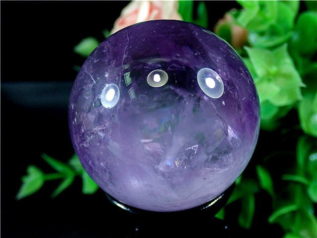 AAAAA級家庭円満 天然アメジスト丸玉174G1-64G07D(新品)のヤフオク落札情報