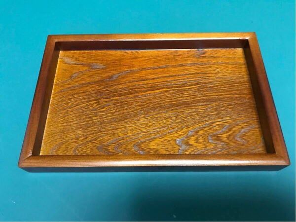 ◆3枚セット◆卓上トレイ 子盆 木製漆器　茶道具 9寸長盆 (北海道材使用)