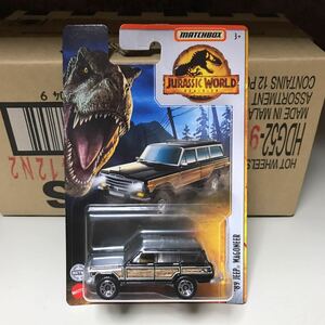 新品未開封 マッチボックス ジュラシックワールド '89 ジープ ワゴニア　'89 JEEP WAGONEER ジュラシックパーク Match Box