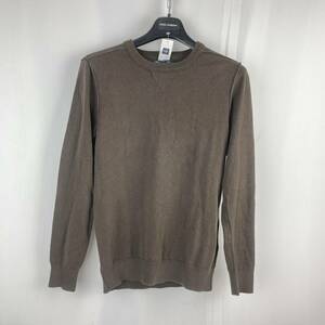 GAP Gap dead stock goods si-m processing knitted long sleeve new goods S charcoal Brown slim Fit Rider's inner optimum tight 