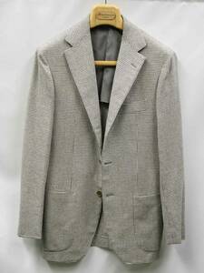 646 / 0220 finest quality monkey Trio Sartorio jacket gray wool cashmere size 44