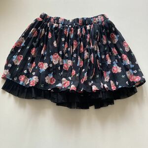 INGNI* black. floral print common common miniskirt * woman equipment san also 