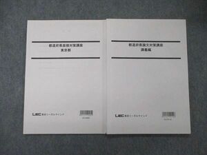 TZ05-070 LEC東京リーガルマインド 公務員試験 都道府県論文/面接対策講座 講義編/東京都 2021年目標 計2冊 07s4C