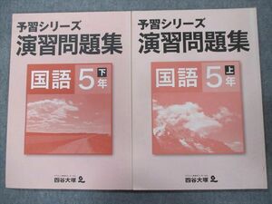 TZ94-020 四谷大塚 予習シリーズ 演習問題 国語 5年上641125(5)/下340627(1) 2018 計2冊 14m2C