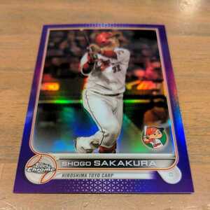 2022 Topps Chrome NPB purple 坂倉 広島東洋カープ 299枚限定