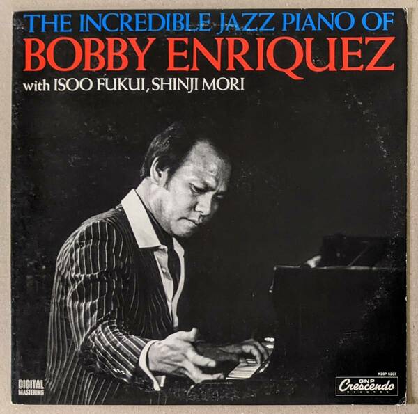 Bobby Enriquez ボビー・エンリケス - The Incredible Jazz Piano Of - Live In Tokyo 日本オリジナル・アナログ・レコード おまけ付き
