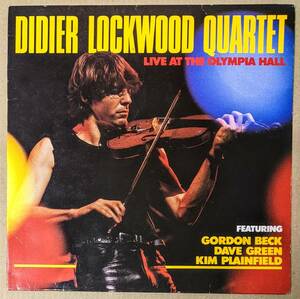 Didier Lockwood ディディエ・ロックウッド Quartet Featuring Gordon Beck - Live At The Olympia Hall 仏オリジナル・アナログ・レコード