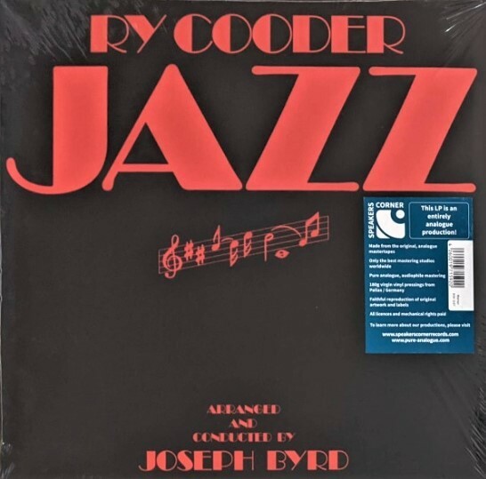 Ry Cooder ライ・クーダー - Jazz 限定リマスター再発Audiophileアナログ・レコード