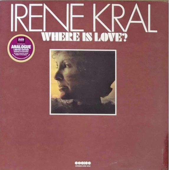 Irene Kral アイリーン・クラール - Where Is Love? 限定リマスター再発アナログ・レコード