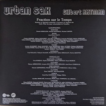 Urban Sax アーバン・サックス / Gilbert Artman ジルベール・アルトマン- Fraction Sur Le Temps ボーナスDVD付限定アナログ・レコード_画像2