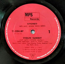 Stuff Smith / Stephane Grappelly / Svend Asmussen / Jean-Luc Ponty - Violin-Summit 日本ファースト・プレス・アナログ・レコード_画像4