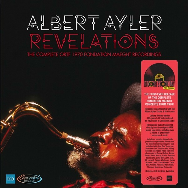 Albert Ayler アルバート・アイラー - Revelations - The Complete ORTF 1970 Fondation Maeght Recordings 限定五枚組アナログ・レコード 
