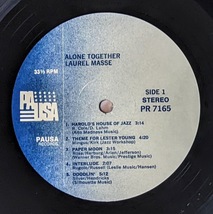 Laurel Masse ローレル・マッセ (Former singer of The Manhattan Transfer) - Alone Together USオリジナル・アナログ・レコード_画像3