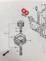 ①HONDA純正 ホーク系 新品未使用 ドレンボルト ワッシャ セット CB250T・CB400T・CB250N・CB400N・スーパーホーク３_画像2