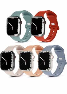 5шт.@ выставить ru часы частота apple watch частота 42/44/45/49mm спорт заменен ремень ремень силикон для мужчин и женщин 