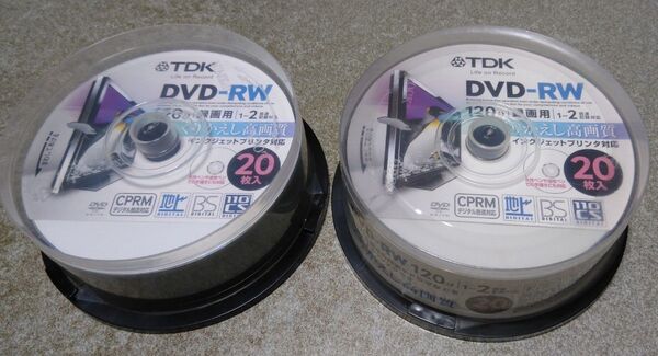 TDK DVD-RW 120分 新品 20枚入+開封品 17枚