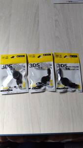 * prompt decision unopened 3DS 3DSLL USB charge reel cable 3ps.@ what 10 pcs . postage 370 jpy *