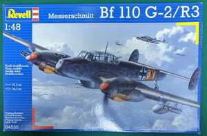  Revell Германия большой битва машина 1/48 Messerschmitt Bf 110 G-2/R3 б/у товар ( б/у товар ) большая сумма товар 