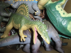 A-708 恐竜 動物 アニマル フィギュア ソフビ 人形 ビックサイズ ジュラシックパーク 色々 大量 まとめ 約8㎏ 1円スタート