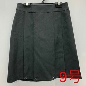  new goods lady's 9 number Msize degree knees height skirt plain skirt pleated skirt gray grey taby60