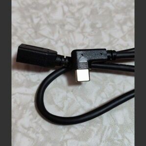 【L型 】 ミニUSB から タイプ C変換 ケーブル USB MiniB ５Pin メス to Type C オス Ｌ字