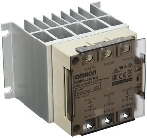 OMRON 放熱器一体 スリムタイプ三相ヒータ用 ソリッドステート・コンタクタ G3PE-225B-2 DC12-24