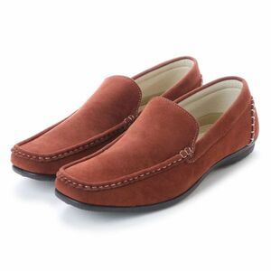  outlet обувь для вождения 26.5cm Brown 15110 мужской туфли без застежки под замшу ②