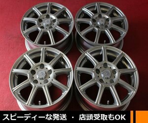 ★☆ 程度良！RACING FORCE ★☆ 15×6J +43 PCD114.3/5H 4本 セレナ アイシス シルフィ ルミオン ★迅速発送 店頭受け取りも対応 長野県