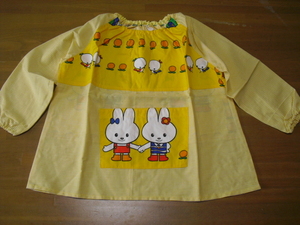  smock child cotton 100 yellow color rabbit 100~110. hand made 