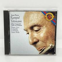中古 クラシック 輸入盤 CD テレマン 序曲(組曲) フルート協奏曲 ジャン=ピエール・ランパル TELEMANN_画像1