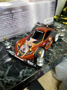 ミニ四駆　MS　ディスプレイ品　トルクルーザー　リン、レイシャコタンフラットコース仕様美品