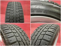 タイヤホイール4本 205/55R16 16×7.5J 37 112 5H ベンツ Cクラス W204 外し スタッドレス ピレリ アルミ BORBET 製_画像9