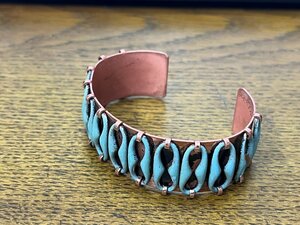 Супер редко! 1950-70-е годы медь Matisis Matisse Red Copper Bangle индийские ювелирные ювелирные украшения.