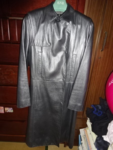  Calvin * Klein (Calvin Klein), ram leather ( sheep leather )* lady's coat, size 4(S~M size ), condition excellent, super-discount!!!
