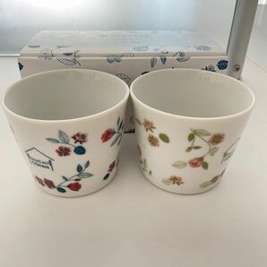 宇治田原製茶場×おうちごはん フラワーカップ ペアカップ 美濃焼 茶碗 コップ カップ