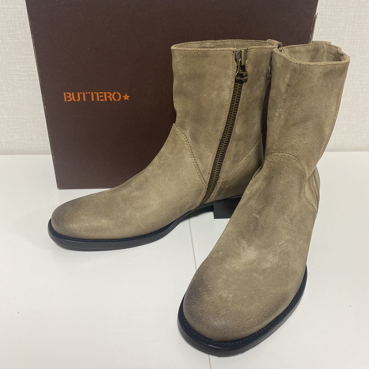 BUTTERO サイドジップブーツ ブーツ 靴 メンズ 日本売れ済