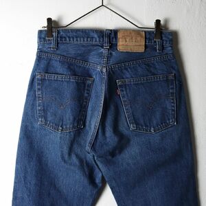 美品 濃紺 USA製 80s リーバイス 505 ヴィンテージ デニム W30 L34 / Levis 古着 