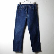 美品 濃紺 USA製 90s リーバイス 505 ヴィンテージ デニム W33 L30 / Levis 古着 _画像5