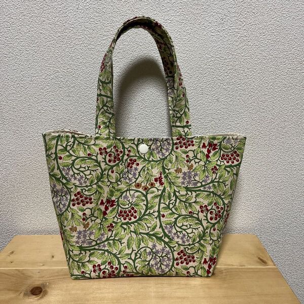 ハンドメイド ミニトートバッグ 花柄