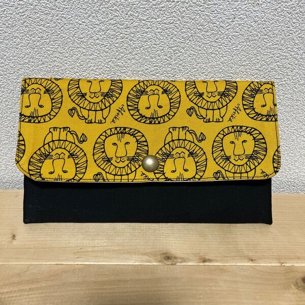 ハンドメイド フラットポーチ スナップボタンタイプ