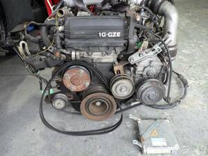 Cresta GX71 Twinカム24 赤ヘッド 1G-GZE スーパーチャージャー engine GS131 Crown GS121 GX81 マーク2 Chaser ［J］